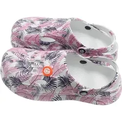 Damen Clogs Blumen » günstige Damenschuhe » Badeschlappen mit Blumenmuster » Sommer Garten Schuhe & Garten Schuhe » Badelatschen mit Riemen un...