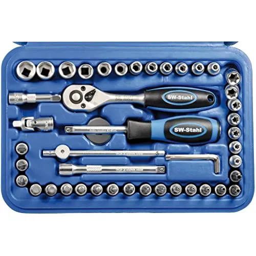 SW-Stahl 06447L Knarrenkasten 46tlg Steckschlüsselsatz 1/4