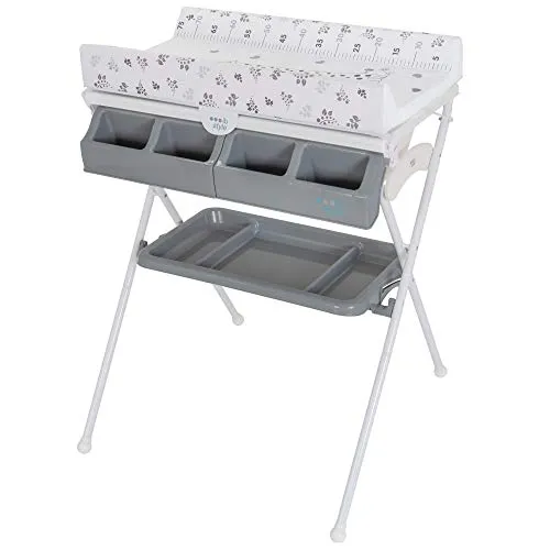 ib style Koa 2-in-1 Wickeltisch mit Badewanne in weiß von ib style