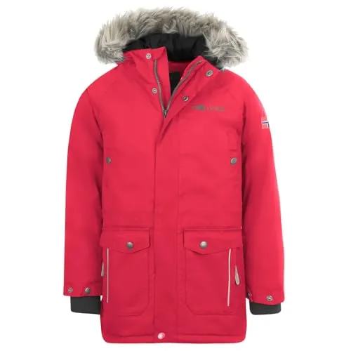 Trollkids Kids Nordkapp Jacket 164 in rot von TROLLKIDS