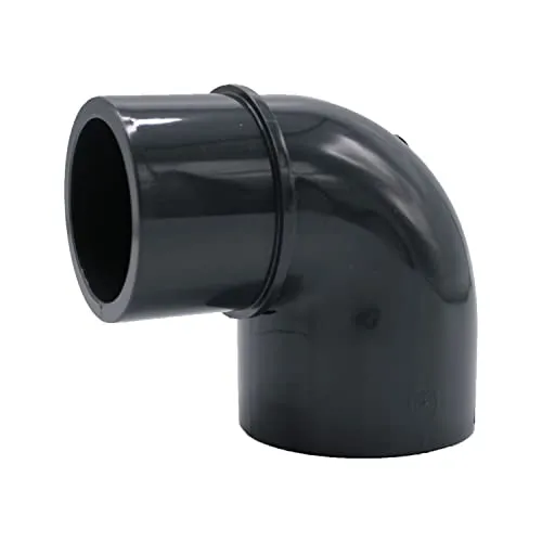 PVC-Winkel-Muffe 90° reduziert I 32/40 mm x 40 mm I 1 Zoll x 1 1/4 Zoll I Klebemuffe I PVC-Rohrmuffe mit 2-Anschlüssen I Rohr-Verbindungsstück PVC-Rohr PVC-Fitting I bm167