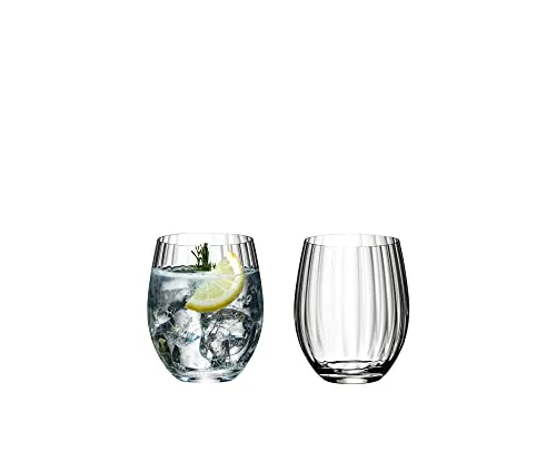 RIEDEL Optical O Longdrink 2er Set - Elegantes Longdrink-Glas-Set aus hochwertigem Glas, mit einem großzügigen Fassungsvermögen von 580 ml, ideal für stilvolle Getränke und besondere Anlässe.