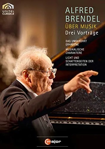 Alfred Brendel - Über Musik (Drei Vorträge) | DVD - Erleben Sie die faszinierenden Vorträge von Alfred Brendel über Musik. Die DVD bietet tiefgründige Einblicke in klassische Musik und ist ein Muss für jeden Musikliebhaber.