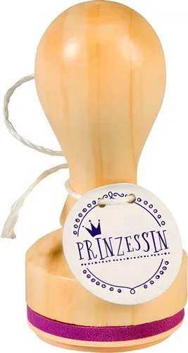 Heyda Stempel HEYDA 211803039 Stempel Prinzessin Holz matt lackiert