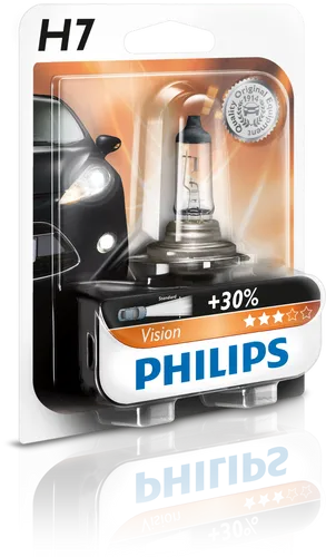 Philips Glühlampe Vision 12972PRB1 - Fernscheinwerfer - Autobeleuchtungen mit hoher Lichtausbeute für bessere Sicht und Sicherheit im Straßenverkehr.