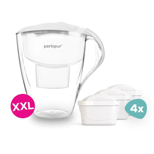 DAFI Wassersprudler Pushair mit 1 CO2 Zylinder und 2 Flaschen schwarz