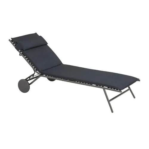 Lafuma Miami II BeComfort® Sonnenliege - Dunkelgrau - Liegen - Bequeme Sonnenliege mit BeComfort®-Technologie für optimalen Komfort und Entspannung im Garten oder am Pool.