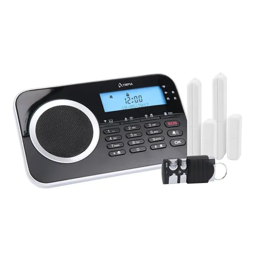 Olympia Protect 9730 6018 Funk-Alarmanlagen-Set - Komplettsysteme mit einfacher Installation und Ausbaufähigkeit bis zu 32 Sensoren. Steuern Sie Ihre Alarmanlage bequem von unterwegs mit der ProCom App.