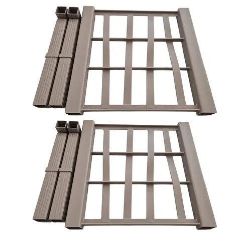 Kreher Spalier 2er Rückwand + Verbinder für Spalier 'Ethica' (Größe/Farbe wählbar)