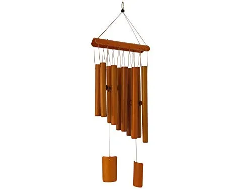 scarlet products Windspiel Paradise 10 Klangröhren - Deko-Objekte, handgefertigtes Klangspiel aus Bambus mit traumhaften Klängen, ideal für Garten und Wohnung – Wellness für Augen und Ohren.