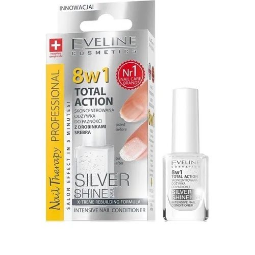 Eveline Cosmetics Nagelpflege Silberpartikel 12 ml Hochkonzentriert