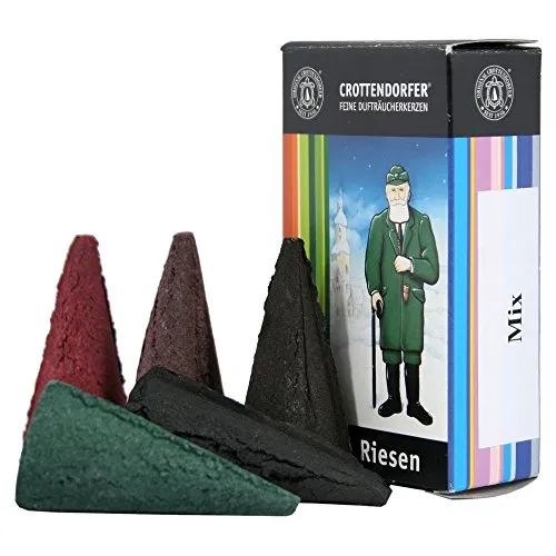 Original Crottendorfer Räucherkerzen - Riesen 5 Stück - Größe XL - Mix-Packung aus Sommer- und Winteredition - Made in Germany