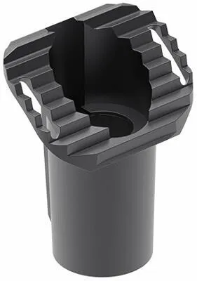 Leipziger Leuchten Aufsatzstück ASA 60 für Alfons I und II - Zubehör für Innenleuchten, ideales Aufsatzstück für vielseitige Montageoptionen an Mastzopf Ø 60mm oder Mastansatz Ø 48mm - 60mm, aus robustem Aluminiumguss in DB 703.