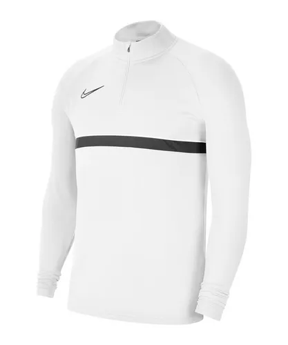 Nike Dri-FIT Academy 21 Trainingspullover Herren - Weiß - Trainingsbekleidung mit schweißableitender Dri-FIT-Technologie für trockenen Komfort. Elastisches Material und Daumenöffnungen sorgen für optimale Bewegungsfreiheit beim Training.