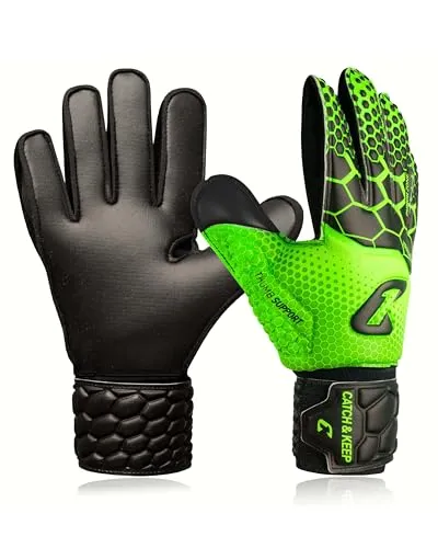 Catch & Keep Torwarthandschuhe Kralle Junior Pro 3.0 in grün von CATCH & KEEP