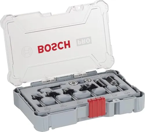 Bosch Professional 6tlg. Rand- und Kantenfräser Set von Bosch