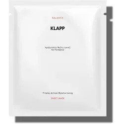 Klapp Triple Action Soothing Sheet Mask 3 Stück - Sonstige Gesichtspflegeartikel, erfrischend und beruhigend mit Aloe Vera, versorgt die Haut intensiv mit Feuchtigkeit.