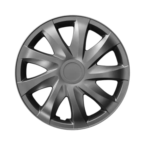 Luckyberg Radkappen 13 Zoll Draco | Zierkappen in vielen Farben, Radzierblenden 4er-Set für die meisten Automarken und Stahlfelgen. Felgenabdeckung für Autofelgen. (13