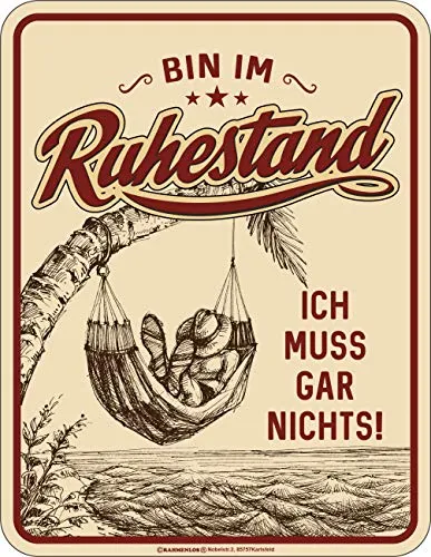 Deko Blechschild von RAHMENLOS