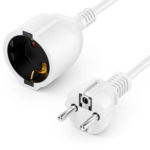 10m Verlängerungskabel 3680W 16A Stromkabel Verlängerung Netzkabel Schutzkontakt