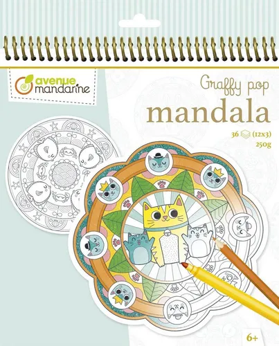 Avenue Mandarine Malvorlage Avenue Mandarine Graffy Pop, Mandala Tiere