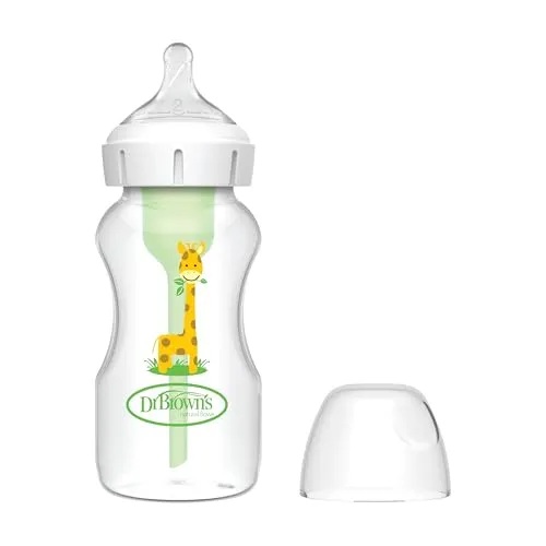 Flasche mit breiter Öffnung, 270 ml, Giraffe PP Options + Sauger N2