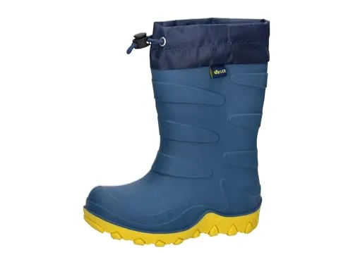 Lico Cirrus Gummistiefel, Blau/Gelb, 34 EU