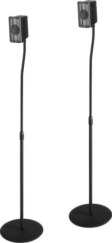 Hama Lautsprecherständer Slim - 2 Stück - Lautsprecherständer für optimalen Klang, stabil und höhenverstellbar für perfekten Hörgenuss zu Hause.