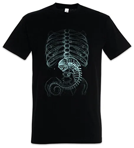 Urban Backwoods Xenomorph Alien Herren T-Shirt Schwarz Größe XL