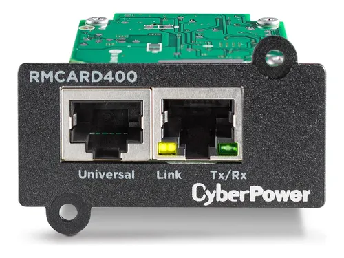 CyberPower RMCARD400 - Fernverwaltungsadapter - Überspannungsschutz mit 1GbE, ermöglicht einfache Fernüberwachung und -steuerung Ihrer Geräte für maximale Sicherheit.