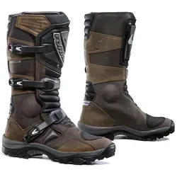Forma Motorrad-Stiefel Adventure WP, Braun, Größe 38 - Hochwertige Motorradstiefel aus geöltem Vollnarbenleder mit antibakterieller Einlegesohle und rutschfester Gummisohle – ideal für Abenteuerfahrten.