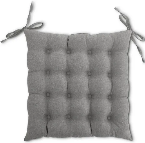 wometo Stuhlkissen Prime 40x40, OEKO-TEX®, Sitzkissen mit Steppung & Bändern