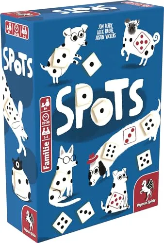 Spots, Brettspiel - Gesellschaftsspiel für 1 - 4 Spieler, mit einer spannenden Spieldauer von 30 Minuten, ideal für Kinder ab 8 Jahren.