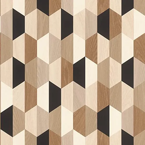 Rasch Tapeten Vliestapete (Industrial) Beige braune 10,05 m x 0,53 m - Stylische beige Mustertapete im Industrial-Stil, einfach zu verarbeiten und rückstandsfrei abziehbar – ideal für kreative Renovierungen.