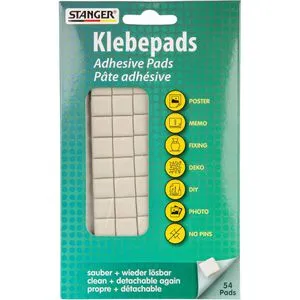 Stanger Klebepads Memo, doppelseitig, weiß, bis 20g, 54 Stück