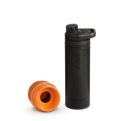 Grayl UltraPress Outdoor- & Reisewasserfilter, Covert Black mit 1 Ersatzfilter