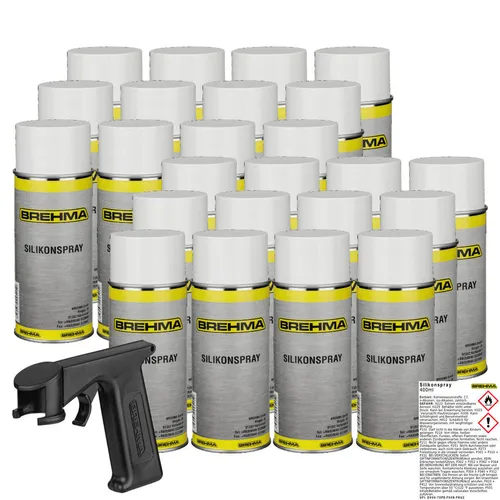 24x BREHMA Silikonspray 400ml Schmiermittel Schmierstoff Siliconespray