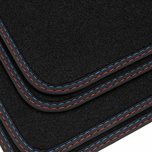 tuning-art Auto-Fußmatten BDN259 für BMW 3er E46 - Hochwertige Automatten, passgenau für BMW 3er E46 (1998-2006), mit rutschfestem Befestigungssystem und strapazierfähigem Velours für höchsten Komfort und Sicherheit.