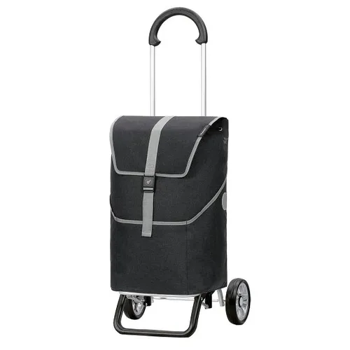 Andersen Scala Shopper Plus Einkaufstrolley mit Tasche Mikkel - Einkaufstrolley mit abklappbarem Griff und 14 Liter Thermofach, wasserabweisend und ideal für nachhaltigen Einkauf. Made in Germany seit 1958.
