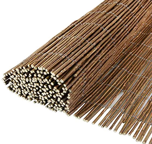 Windhager Sichtschutzzaunmatten - Natürlicher Sicht- und Windschutz, 3m Beige - Sichtschutz für den Außenbereich aus hochwertigem Weidengeflecht, ideal für mehr Privatsphäre und Schutz vor Wind.