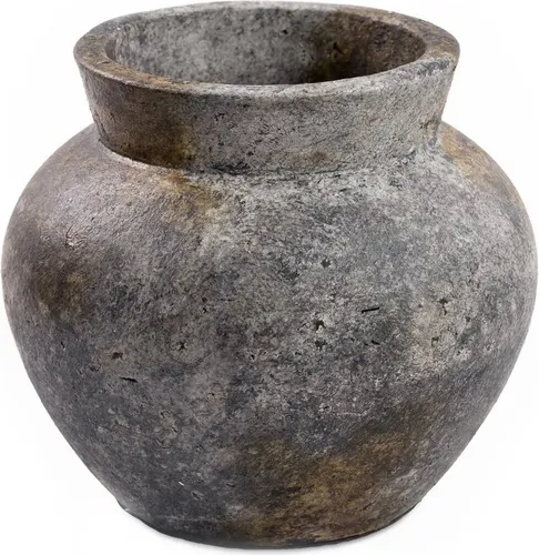 Die Funky Vase - Antikgrau - L