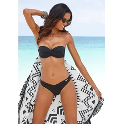 LASCANA Bikini-Hose Italy mit hohem Beinausschnitt schwarz 34 - Bademode, elegante Bikini-Hose mit hohem Beinausschnitt für einen schmeichelhaften Look und optimalen Tragekomfort, ideal für den Strand oder Pool.