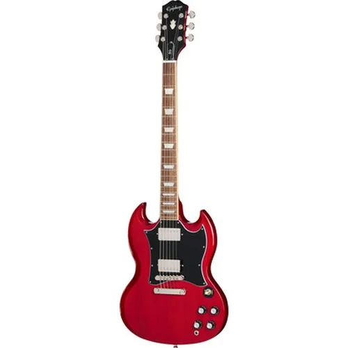 Epiphone SG Standard Cherry - Gitarren - Mahagoni-Korpus und ProBucker Tonabnehmer für einen kraftvollen Sound, inklusive Gigbag für optimalen Schutz und Transport.