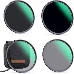 ND Filter Neutralgraufilter ND4 ND8 ND64 ND1000 62mm – Kreative Freiheit für Fotografen - Entdecke das ND Filterset 62mm mit 4 verschiedenen Neutralgraufiltern. Ideal für kreative Aufnahmen unter wechselnden Lichtverhältnissen, sorgt es für eine neutrale Farbbalance und reduziert Überbelichtung. Perfekt für Landschaften und Porträts!