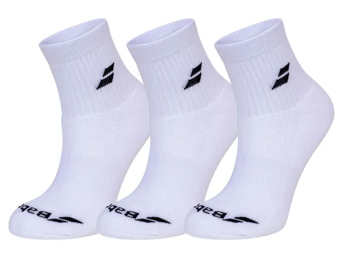 Babolat Sportsocken Ankle Quarter Classic weiss - 3 Paar, Größe: 43-46