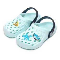 Ladeheid Kinder leichte EVA Clogs Gartenclogs Gartenschuhe LACA15 Clog blau 27/28