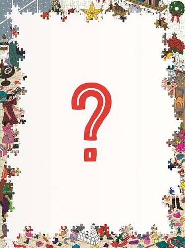 Galison Merry In The Making 1000-teiliges Überraschungspuzzle - Feiertagsillustration, herausfordernd und perfekt zum Verschenken für Puzzleliebhaber