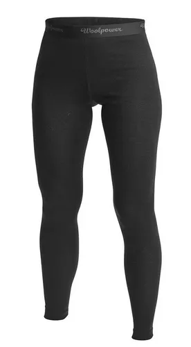Woolpower Long Johns Womens Lite - Größe XL, schwarz - Funktionsunterwäsche für Damen, ideal für direkt auf der Haut. Kombination aus feiner Merinowolle und synthetischem Polyamid bietet optimalen Tragekomfort.