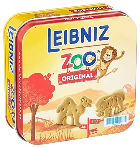 tanner DER KLEINE KAUFMANN TANNER Deco - Leibniz Zoo, vier Kekse aus Holz, Zubehör für Kaufmannsladen, lebensmittelechtes Design, 0974.3