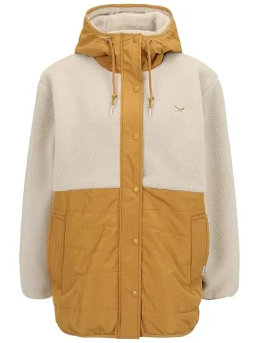 IRIEDAILY Damen Jacket ARCTIK LONG recyceltes Material relaxed Fit camel
